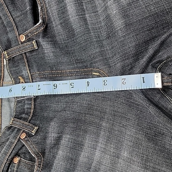 David Kahn, Size 4 "Lauren" Boot Cut, Mid Rise Jeans, Midnight Blue-Black Color - Picture 6 of 12